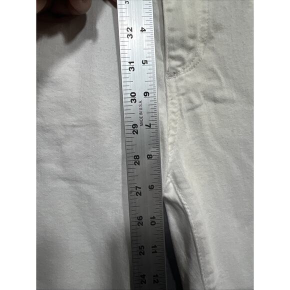 Joe's Womens Mid Rise Skinny Ankle Raw Hem White Size 24 Jeans - Picture 4 of 10